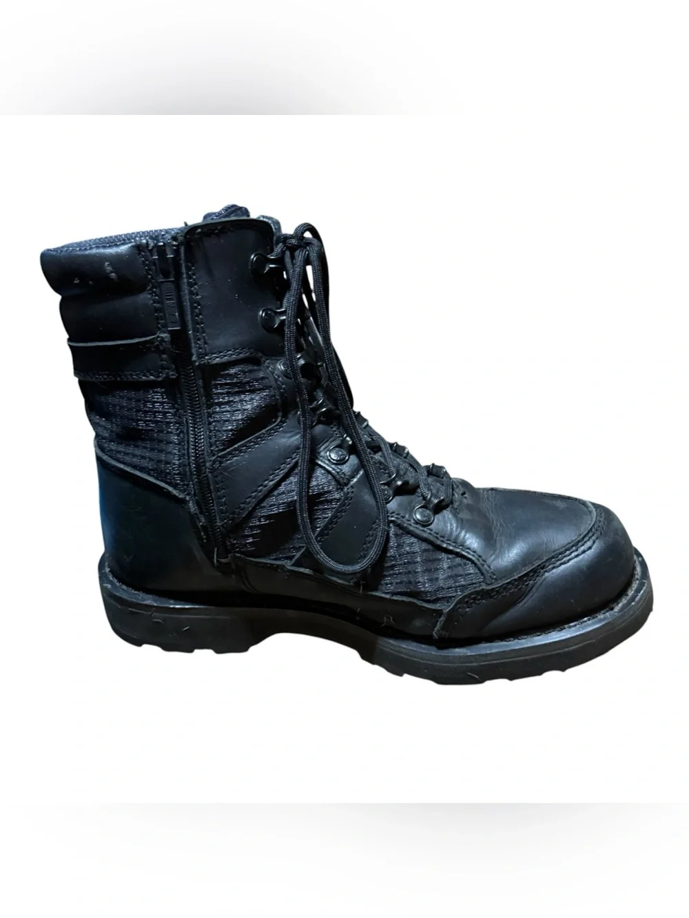 Harley Davidson D93771 Lensfield Black Ventilated Leather Motorcycle Boots 9.5M